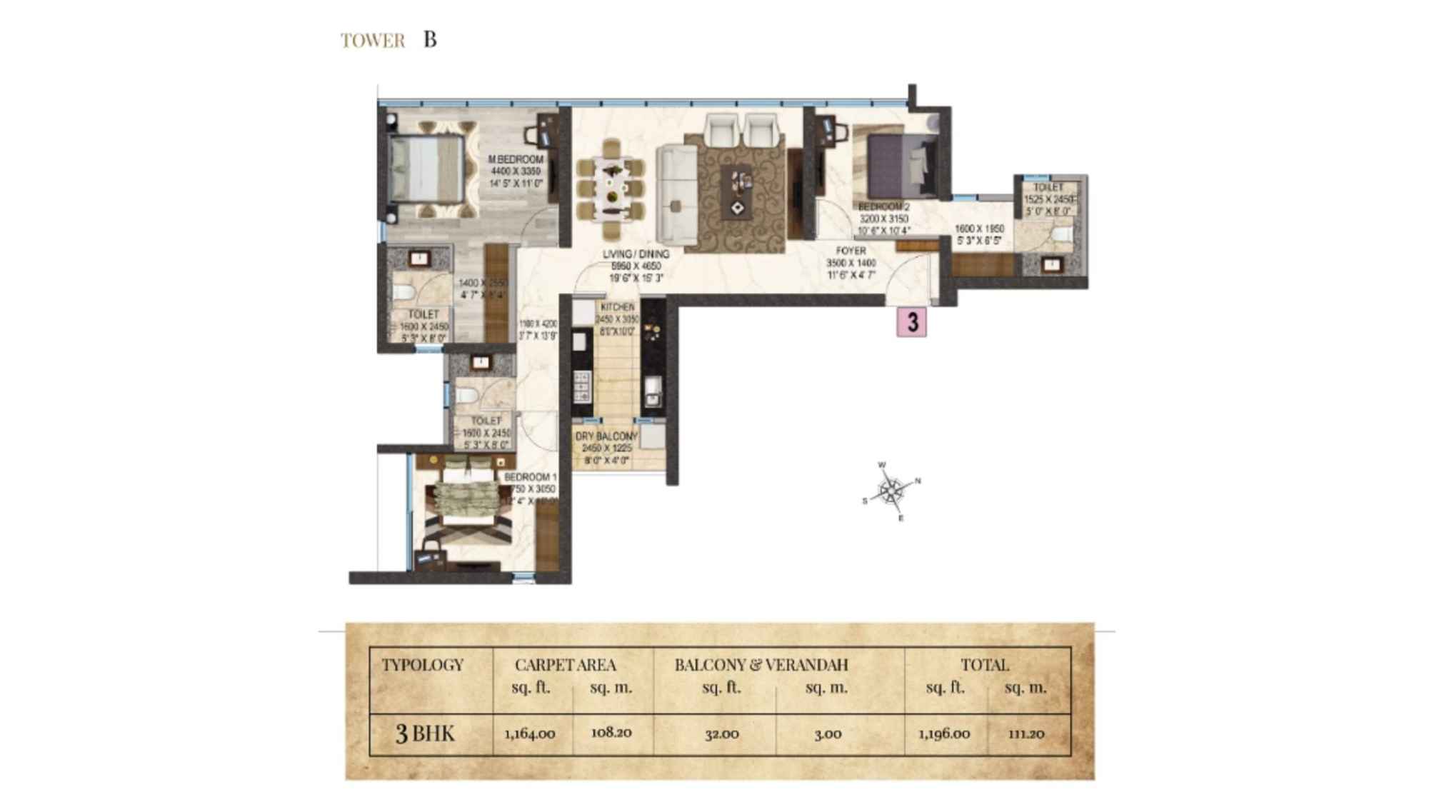 Salsette-27-Floor-Plan-Tower-B-3-BHK-1196-Sqft
